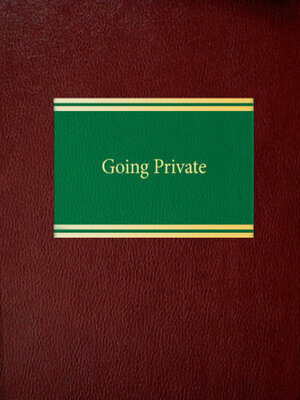 cover image of Going Private